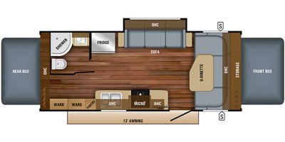 2019 Jayco Jay Feather X23B floorplan