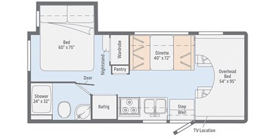 2019 Winnebago Outlook 22C floorplan