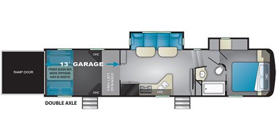 2019 Heartland Fuel 335 floorplan