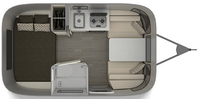 2019 Airstream Sport 16RB floorplan