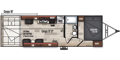 2019 Coachmen Adrenaline 26CB floorplan