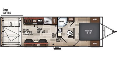 2019 Coachmen Adrenaline 25QB floorplan