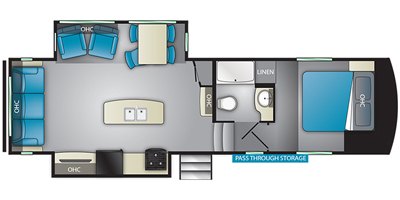 2019 Heartland Xtreme Light ElkRidge E293 floorplan