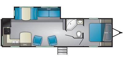 2019 Heartland Pioneer PI RK 280 floorplan