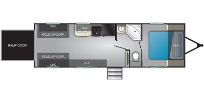 2019 Heartland Pioneer PI RG 26 floorplan