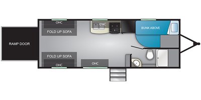 2019 Heartland Pioneer PI RG 22 floorplan