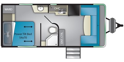 2019 Heartland Terry Classic TE V21 floorplan