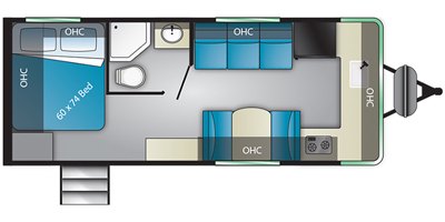 2019 Heartland Terry Classic TE V22 floorplan