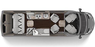 2019 Airstream Interstate Lounge EXT floorplan