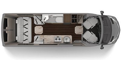 2019 Airstream Interstate Grand Tour EXT floorplan