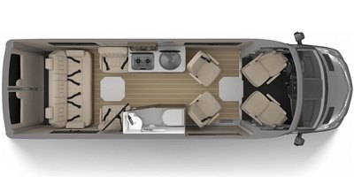 2019 Airstream Tommy Bahama® Interstate Lounge floorplan