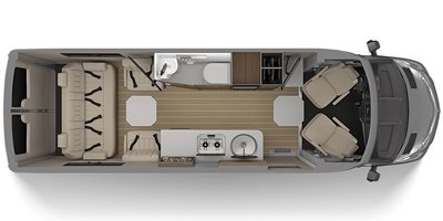 2019 Airstream Tommy Bahama® Interstate Grand Tour floorplan