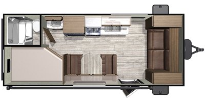 2019 Highland Ridge Mesa Ridge Conventional MR18BH floorplan