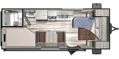 2019 Highland Ridge Mesa Ridge Conventional MR20MB floorplan