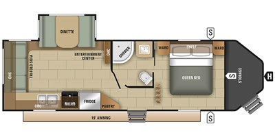 2019 Starcraft GPS 260RLS floorplan