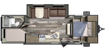 2019 Starcraft Autumn Ridge Outfitter 26BHS floorplan