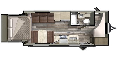 2019 Starcraft Mossy Oak Lite 20BHS floorplan