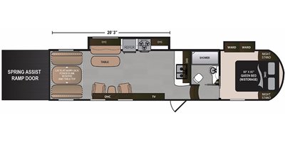 2019 Dutchmen Voltage Triton 3351 floorplan