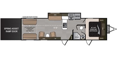 2019 Dutchmen Voltage Triton 3311 floorplan