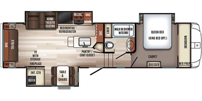 2019 Forest River Sabre 30RLT floorplan