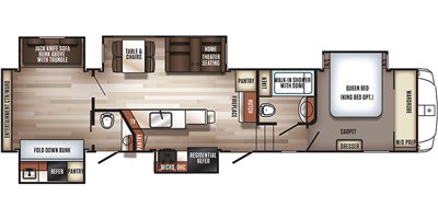 2019 Forest River Sabre 36FRP floorplan