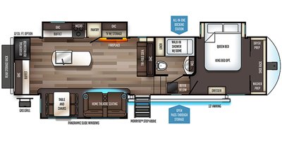 2019 Forest River Sabre 31KT floorplan