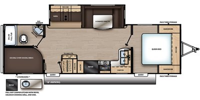 2019 Coachmen Catalina Legacy Edition 273BHSCK floorplan