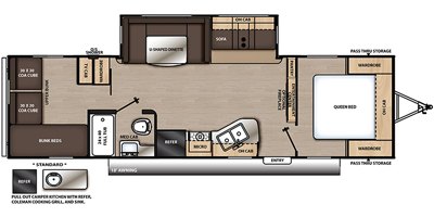 2019 Coachmen Catalina Legacy Edition 293QBCK floorplan