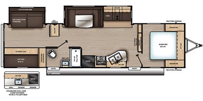 2019 Coachmen Catalina Legacy Edition 323BHDSCK floorplan