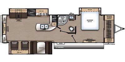 2019 Coachmen Catalina Legacy Edition 333RETS floorplan