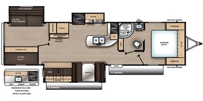 2019 Coachmen Catalina Legacy Edition 333BHTSCK floorplan