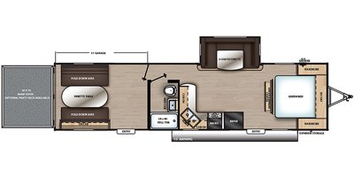 2019 Coachmen Catalina Trail Blazer 29THS floorplan