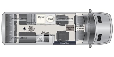 2019 American Coach American Patriot MD4 - Lounge floorplan