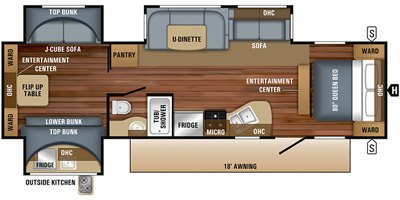 2019 Jayco Jay Flight 32TSBH floorplan