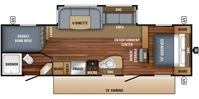 2019 Jayco Jay Flight 28BHBE floorplan