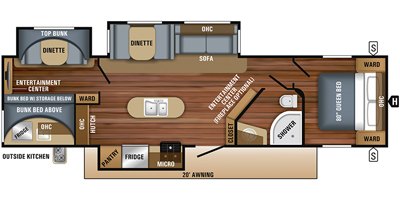 2019 Jayco Jay Flight 33RBTS floorplan