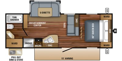 2019 Jayco Jay Flight 24RBS floorplan