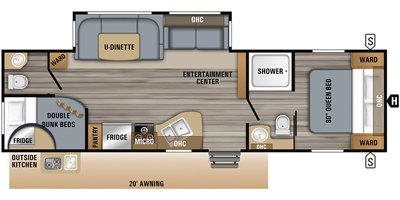 2019 Jayco Jay Flight 29BHDB floorplan