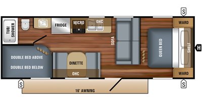 2019 Jayco Jay Flight SLX8 264BHW floorplan