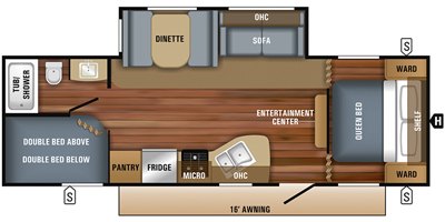 2019 Jayco Jay Flight SLX8 267BHS floorplan