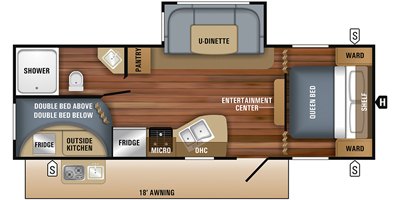 2019 Jayco Jay Flight SLX8 242BHSW floorplan