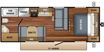 2019 Jayco Jay Flight SLX8 232RBW floorplan