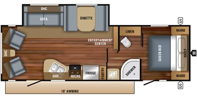 2019 Jayco Jay Flight SLX8 265RLS floorplan