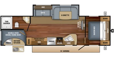 2019 Jayco Jay Flight SLX8 284BHS floorplan