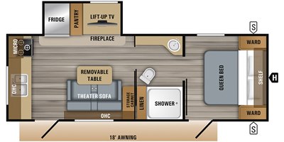 2019 Jayco Jay Flight SLX8 235RKS floorplan