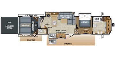 2019 Jayco Seismic 4250 floorplan