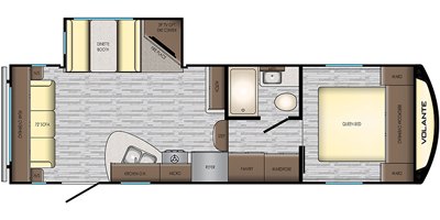 2019 CrossRoads Volante 5th Wheel VL240RL floorplan