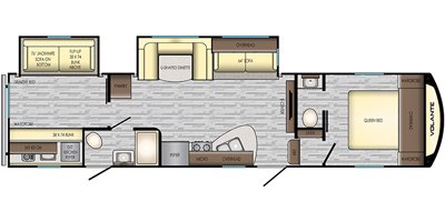 2019 CrossRoads Volante 5th Wheel VL310BH floorplan