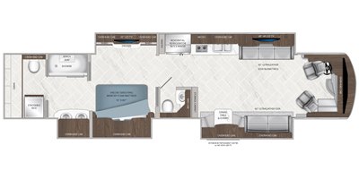 2019 American Coach American Eagle® 45T floorplan