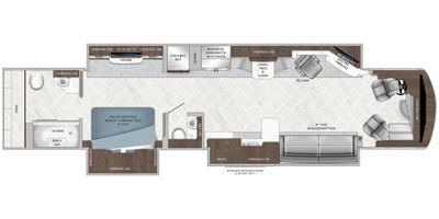 2019 American Coach American Eagle® 45C floorplan